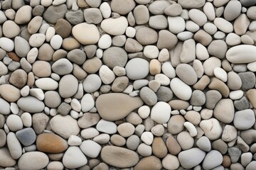 Canvas Print - Gravel wall texture backgrounds gravel pebble.