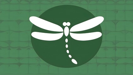 Wall Mural - Simple shape, vector, dragonfly background.