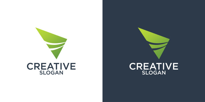 collection of letter v abstract logo design vector templates