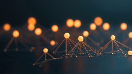 Poster - A group of people connected by glowing lines, representing the communication network that unites them in cyberspace.