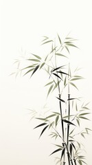 Wall Mural - Bamboo backgrounds plant wall.