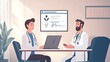 © Maiiecon9 - Telemedicine Consultation Between Doctor and Patient in Modern Office