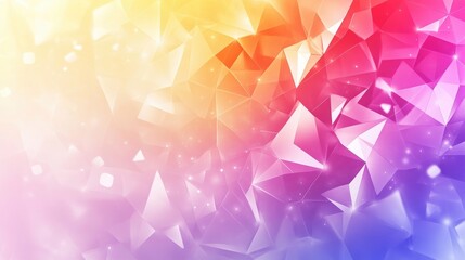 Aufkleber - Colorful abstract geometric polygonal background
