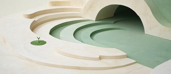 Aufkleber - Beautiful Closeup Embossed On Marble And There Is A Natural Black Line