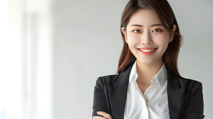 portrait of a smiling businesswoman