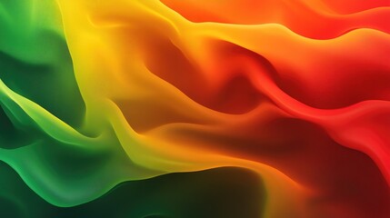 Aufkleber - Abstract gradient blend of red yellow and green in a modern art design suitable for creative templates posters banners and web presentations featuring a flowing trendy fantasy backdrop
