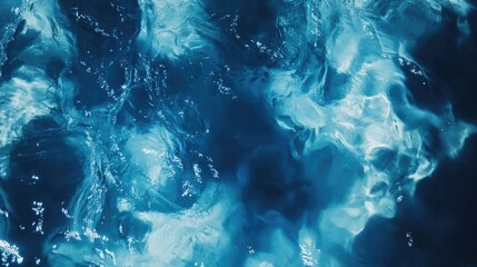 Poster - Blue Water Background in Swimming Pool