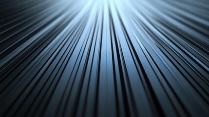 Poster - Abstract image of metallic lines radiating outward, creating a sense of depth and movement.