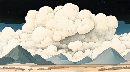 Poster - A sky resembling a cloud of dust