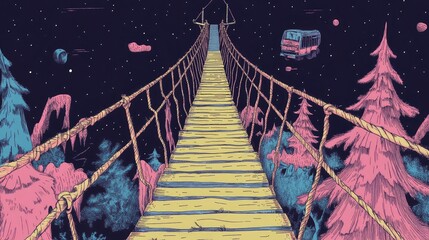 Poster - Bridge Leading to Endless Trail