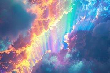 Cloud iridescence  vivid colors make clouds shine like a corona.