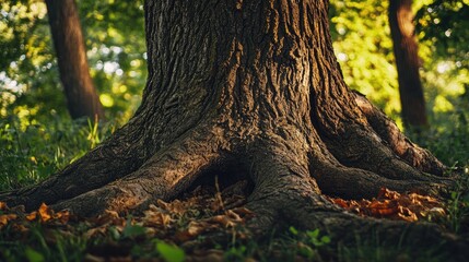 Aufkleber - Close Up of a Large Tree Trunk