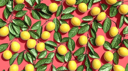 Aufkleber - Apricots on a Vibrant Pink Surface Fresh Seasonal Fruit Emphasizing Fruit Growth Nutrient Rich Natural Food Minimalist Style Flat Lay Overhead Perspective Design