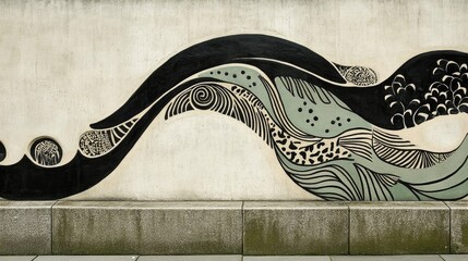 Poster - Abstract Patterns on Concrete Surface