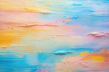 Wall Mural - dynamic brushstrokes and vibrant colors on textured canvas