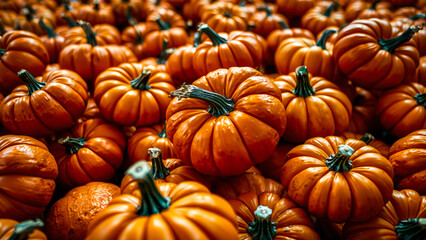 Sticker - Orange Pumpkins Close Up