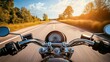 © Penatic Studio - First-Person View of a Motorcycle Ride on a Country Road