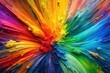 © Chanchai - abstract colorful rainbow paint texture