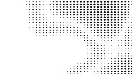 Poster - Black and white halftone background animation 