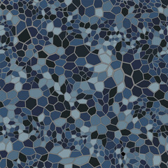 Canvas Print - seamless vector pattern geometric composition of colored mosaic background.