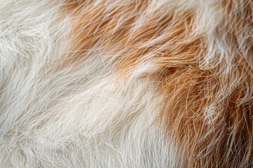 Macro Brown and white Goat Hair with extremely shallow dof