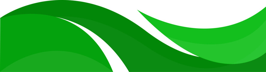 Aufkleber - Header footer green curve abstract style border frame vector illustration banner background design