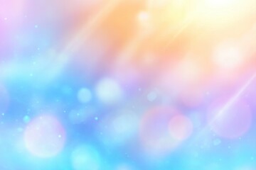 Poster - Vibrant Iridescent Gradient Background With Soft Colors Creating a Serene Visual Experience