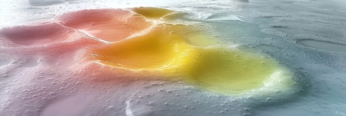 Poster - Vibrant Iridescent Liquid Gradients With Flowing Colors for Artistic Backgrounds and Designs