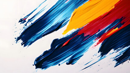 Wall Mural - brush paint ink stroke over frame. ink stroke background
