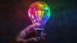 © Naturalis - Vibrant and Colorful Light Bulb Illuminating the Darkness