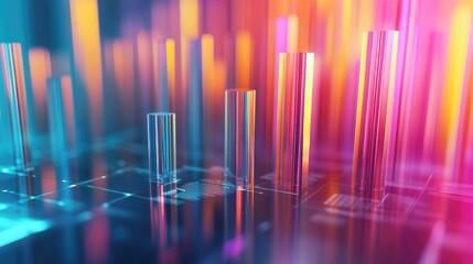 Poster - Abstract Colorful Data Visualization Concept