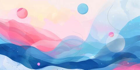 Poster - Abstract lofi background featuring artistic elements.