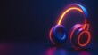 © StudioFF - ネオンヘッドフォン