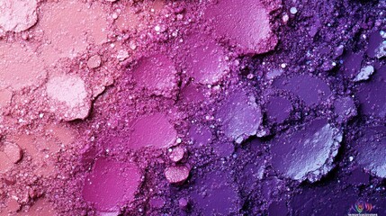 Wall Mural - Close up abstract texture of pink and purple crushed powder.