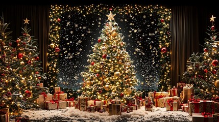 christmas colorful festive background