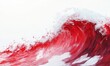 © Olha - A red wave with a white background