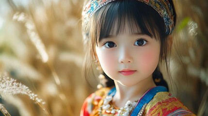 Cute Asian girl's portrait