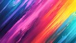 © Ziyan - Rainbow painting background, diagonal stripes of colorful paint with brush strokes