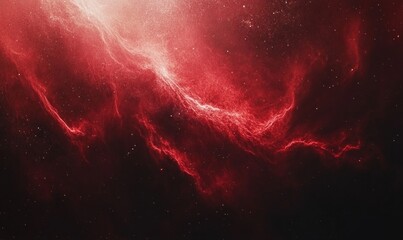 Abstract background with red space nebula