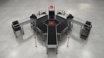Poster - Modern Conveyor System for Industrial Use