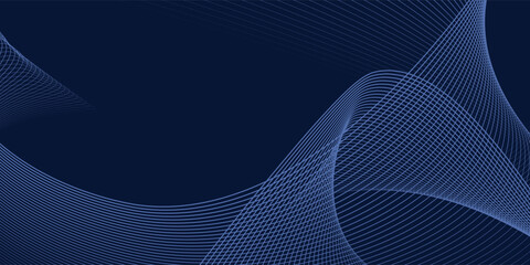 Aufkleber - blue background luxury pattern line style vector