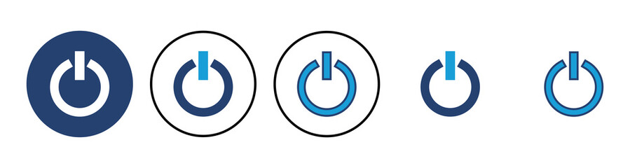 Wall Mural - power icon vector. power switch icon. electric power