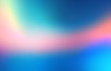 Aufkleber - Abstract blurred background with a blue, pink, and light blue color gradient.