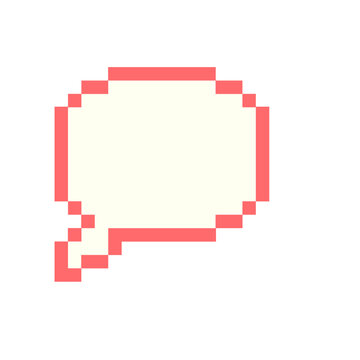 blank space bubbles speech, talk, information dialogue pixels art