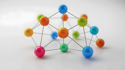 Wall Mural - Network icon business development 3D