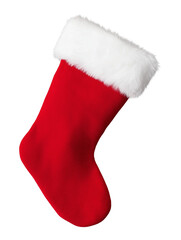 Wall Mural - Christmas Sock Stocking Isolated on Transparent Background PNG
