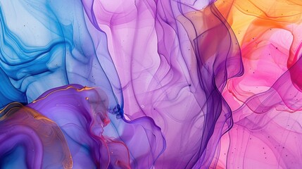 Canvas Print - Colorful Abstract Fluid Art Design for Creative Projects