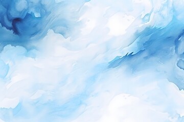 Wall Mural - Abstract blue watercolor background texture