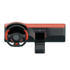 Poster - 3D Dashboard and Steering Wheel Overview