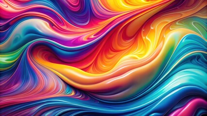 Gradient texture flowing into multicolor liquid , gradient, texture, flowing, multicolor, liquid, abstract, background